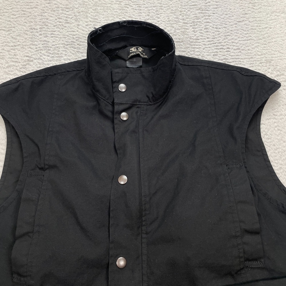 Sydney Oilskin Clothing Co. Vest Men's Size Small Button Up Full Zip FLAW - Picture 3 of 11
